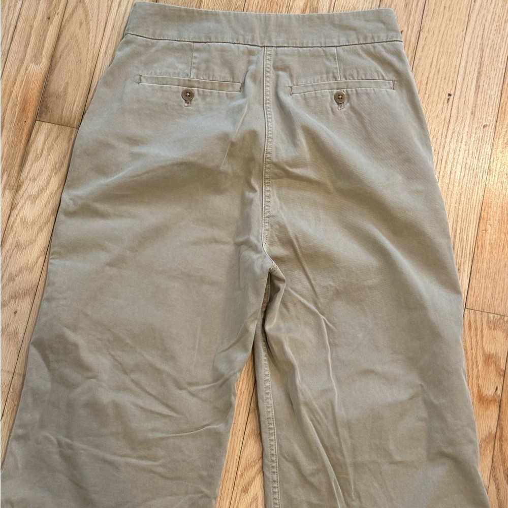 J Crew Stylish Khaki Green Pants Size 4 - Picture 3 of 6